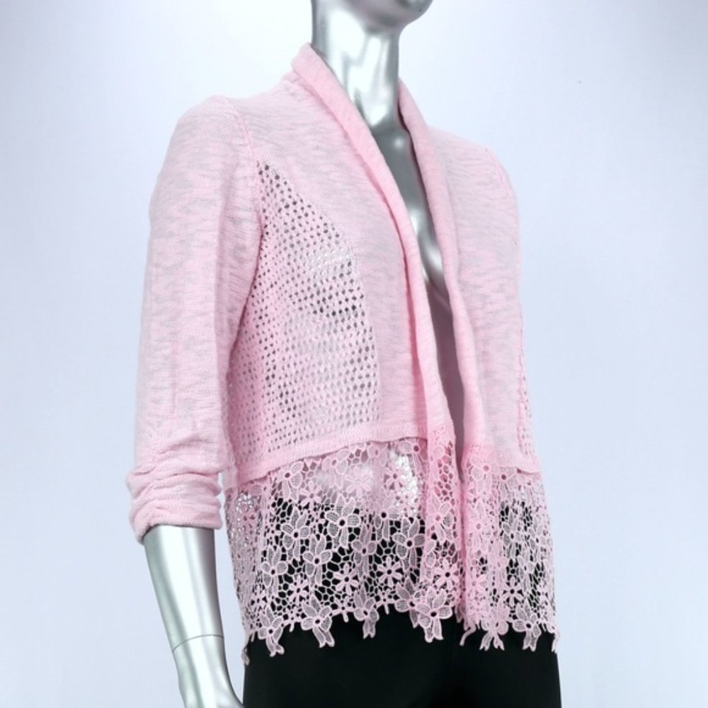 INC Fresh Lace Sweater Jacket